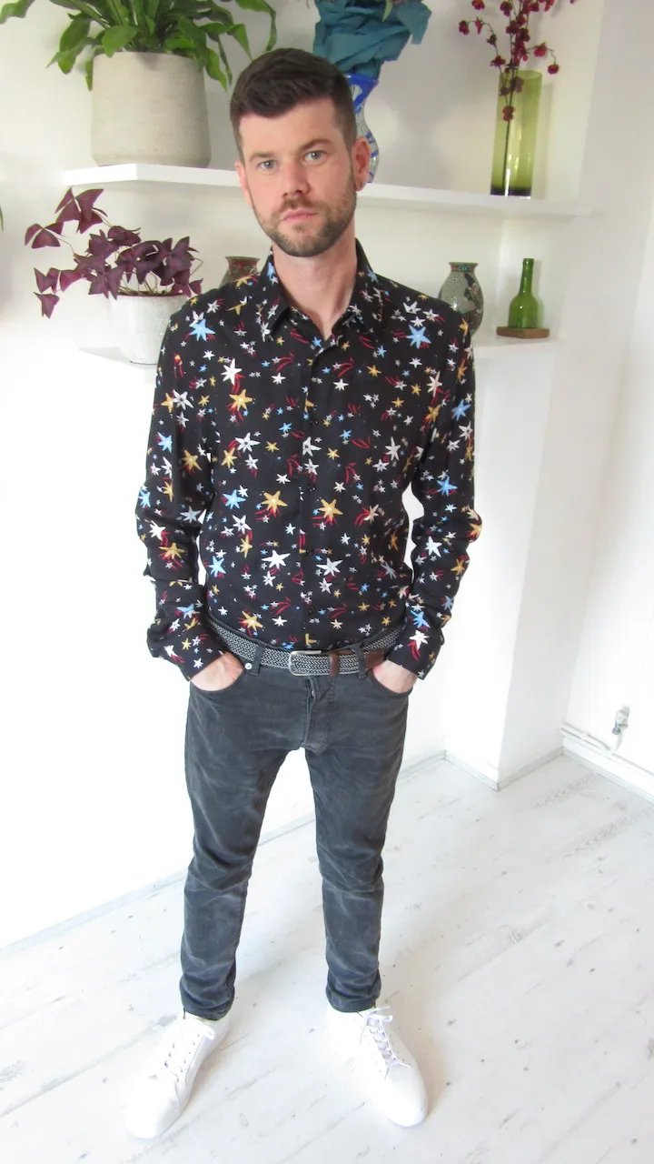A male client that has been styled by Rupert 