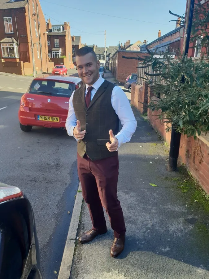 A male client that has been styled by Rupert 