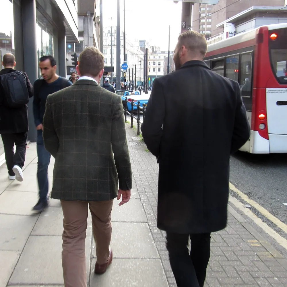 Rupert doing some personal shopping with his client